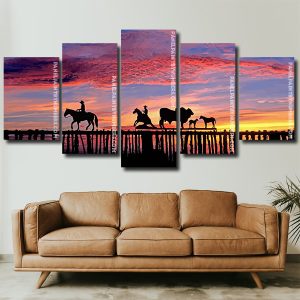 Ranching-In-Texax-Silhouette panels paint by numbers