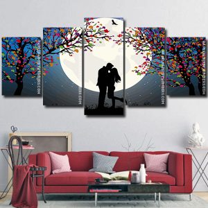 Romantic Couple panels paint by numbers