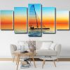 Sailing Boat Sundown Panel paint by numbers