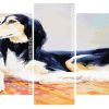 Saluki Dog Art Panels paint by numbers