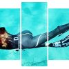 Scuba Diver Girl panel paint by numbers