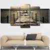 Sea Wooden Bridge panels paint by numbers