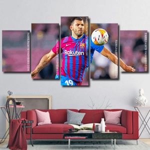 Sergio Aguero panels paint by numbers