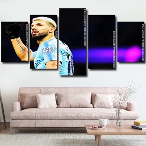 Sergio Agüero Footballer Panel paint by numbers