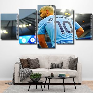 Sergio Agüero In The Stadium Panel paint by numbers