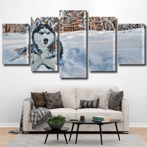 Siberian Husky dog Panel paint by numbers