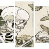 Skull And Butterflies Panels paint by numbers