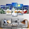 Snowy Landscape panels paint by numbers