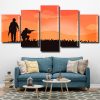 Soldiers Silhouette panels paint by numbers