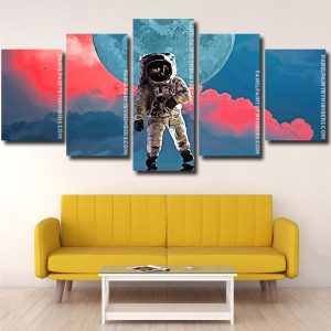 Space Astronaut Panel paint by numbers