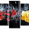 Splash Fresh Fruit panels paint by numbers