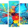 Splattered Butterfly Panels paint by numbers