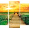 Sunset Beach jetty panels paint by numbers