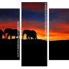 Sunset Elephants paint by numbers