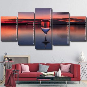 Sunset Glass Panels paint by numbers