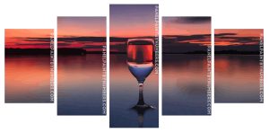 Sunset Glass Panels paint by numbers