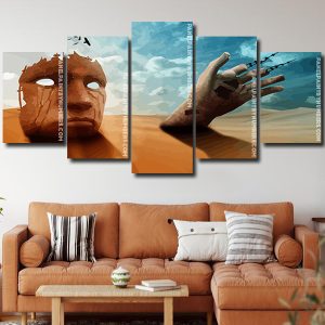 Surreal Desert Art panels paint by numbers