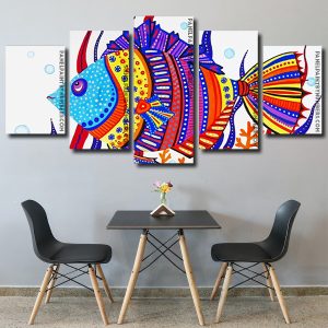 Aesthetic Fish Panels paint by numbers