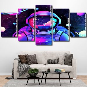 Astronaut Illustration Panels paint by numbers