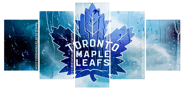 Toronto Maple Leafs Hockey Team Logo Panels paint by numbers