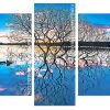 Tree Reflection On Lake panels pain by numbers