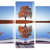 Tree Reflection On Lake panels paint by numbers