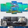 Tuna And Mahi Mahi Undersea Panels paint by numbers