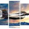 US Fighter Plane panels paint by numbers