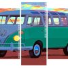 VW Camper Van panels paint by numbers