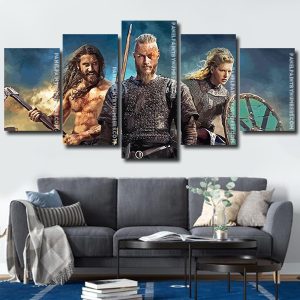 Vikings Ragnar panels paint by numbers