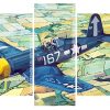 Vought F4U Corsair Fighter Aircaft Panels paint by numbers