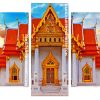 Wat Benchamab Temple panels paint by numbers