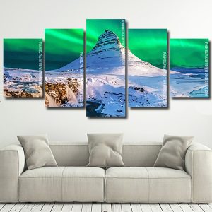 White Kirkjufell Mountain panels paint by numbers