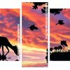 Wild Animals Silhouette panels paint by numbers