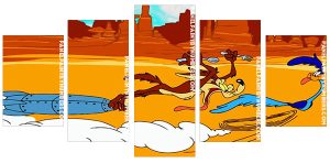 Wile E Coyote And The Road Runner Panel paint by numbers