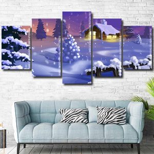 Winter Snow panels paint by numbers