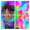 Abstract Colorful Couple Panels paint by numbers