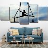 aerial ribbon dancer silhouette panel paint by numbers