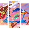 aesthetic Roadrunner cartoon panels paint by numbers