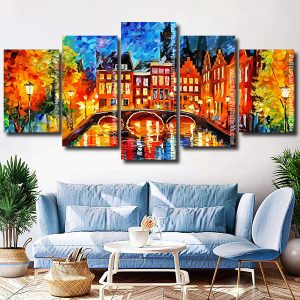 aesthetic amsterdam canal panels paint by numbers