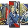 aesthetic cubism couple Panels paint by numbers