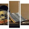 Aesthetic Skull And Book panels paint by numbers