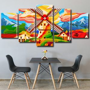 Aesthetic Windmill panels paint by numbers