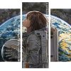 Astronaut Space Girl panels paint by numbers