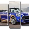 blue Minicooper Panels paint by numbers