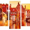 bruges at sunset Panels paint by numbers