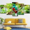 colorful Quetzal bird Panel paint by numbers