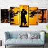 Couple In love Silhouette panels paint by numbers