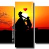 couple in love silhouette Panels paint by numbers