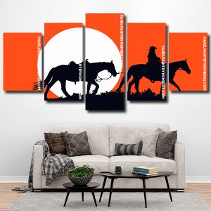 cowboy silhouette panel paint by numbers